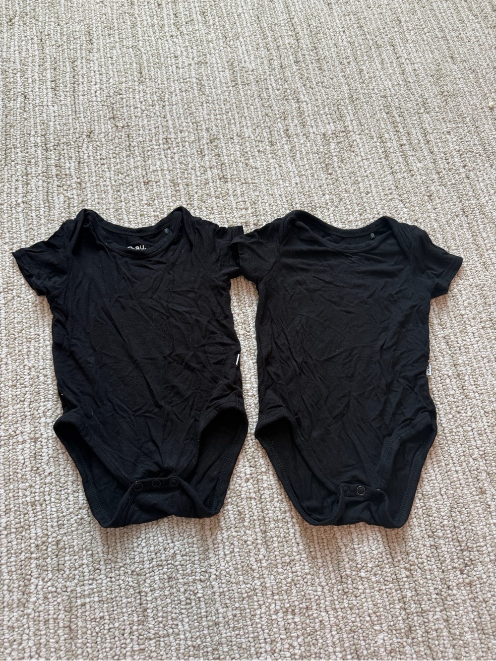 Little Sleepies short sleeve onesie set 3-6m